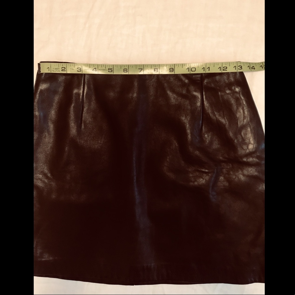 ♣️ NWOT ANDREW MARC LEATHER MINI SKIRT ♠️ - Picture 5 of 8